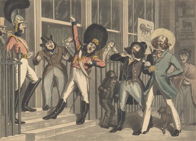 The Rival Whiskers, ca. 1824. Skapare: George Hunt, Theodore Lane. av George Hunt, Theodore Lane