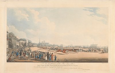 Utsikt över Worcester Racecourse och läktaren av George Hunt