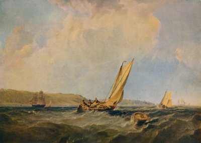 Blowing Hard-Off Cowes, 1834 av George Hyde Chambers