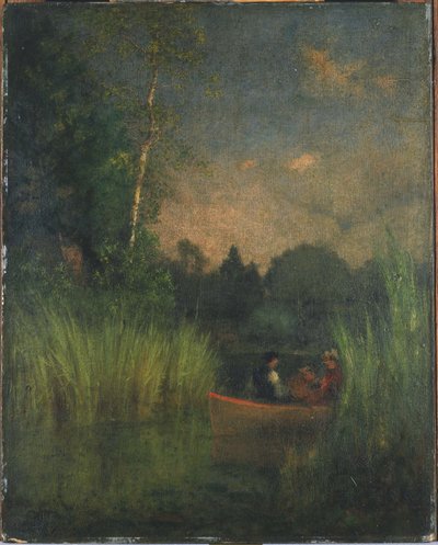 Skymning bland vassen (Alexandria Bay) av George Inness