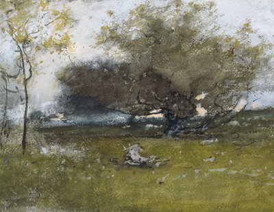 Gamla äppelträd  av George Inness