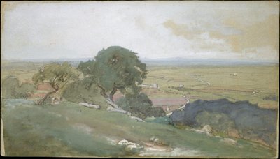 Olivträden på Tivoli av George Inness