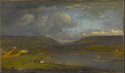 Vid Delawarefloden av George Inness