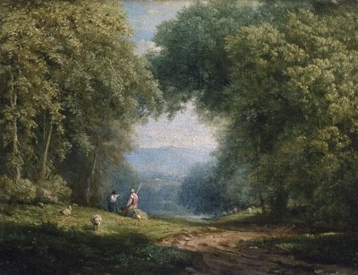 Pastoral scen av George Inness