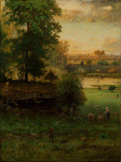 Scen i Durham, en idyll av George Inness