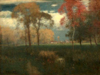 Solig höstdag av George Inness