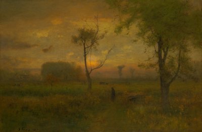 Soluppgång, 1887. av George Inness