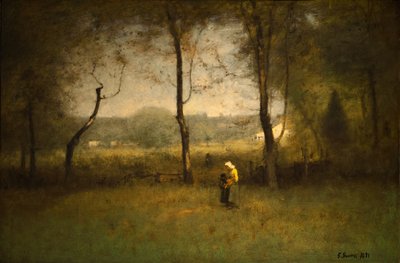 Vedplockare, en hösteftermiddag av George Inness