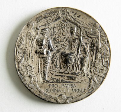 Medalj till minne av City Imperial Volunteers återkomst från vildsvinskriget av George James Frampton