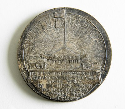 Medalj till minne av City Imperial Volunteers återkomst från vildsvinskriget av George James Frampton