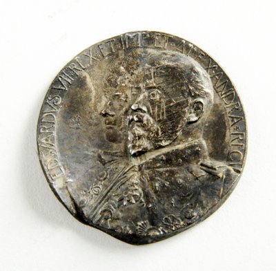 Medalj till minne av Edward VII:s och drottning Alexandras kröning av George James Frampton