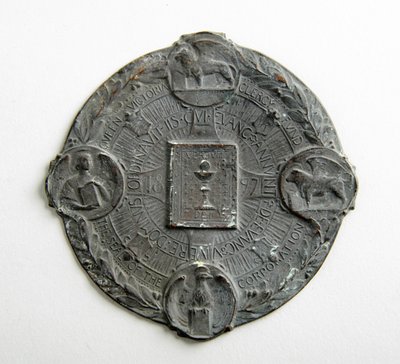 Sigill för Queen Victoria Clergy Fund (koppar) av George James Frampton