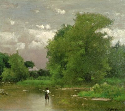 Pampton, New Jersey (olja på duk) av George Jnr. Inness