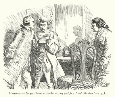 Illustration för She Stoops To Conquer (gravyr) av George John Pinwell