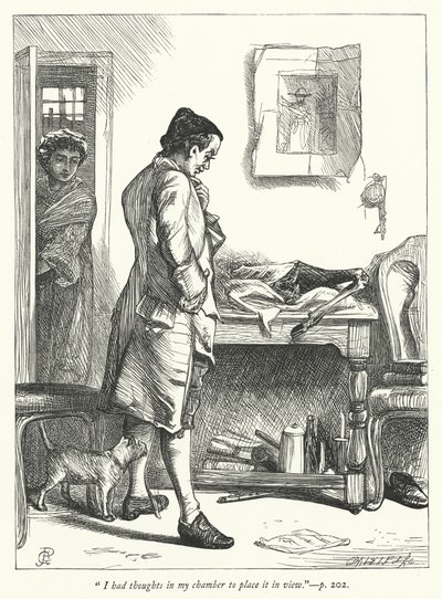 Illustration för Den öde byn (gravyr) av George John Pinwell