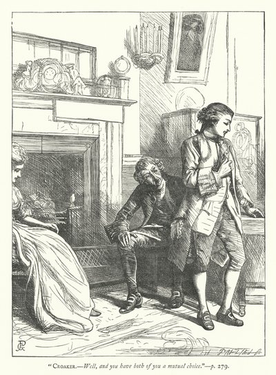 Illustration för den godmodiga mannen (gravyr) av George John Pinwell