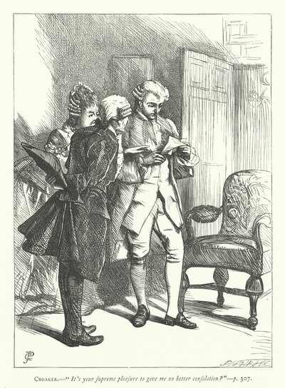 Illustration för den godmodiga mannen (gravyr) av George John Pinwell