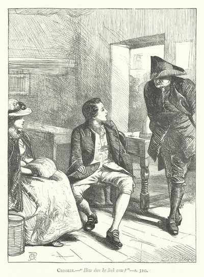 Illustration för den godmodiga mannen (gravyr) av George John Pinwell