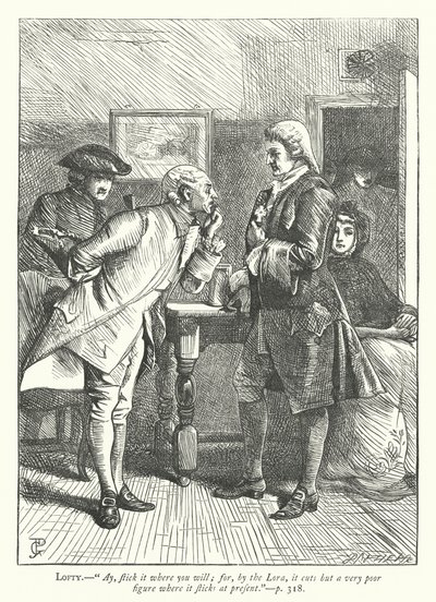 Illustration för den godmodiga mannen (gravyr) av George John Pinwell