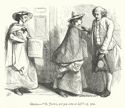 Illustration för den godmodiga mannen (gravyr) av George John Pinwell