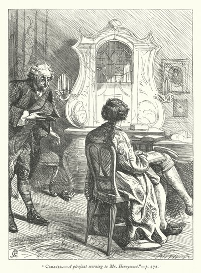 Illustration för den godmodiga mannen (gravyr) av George John Pinwell
