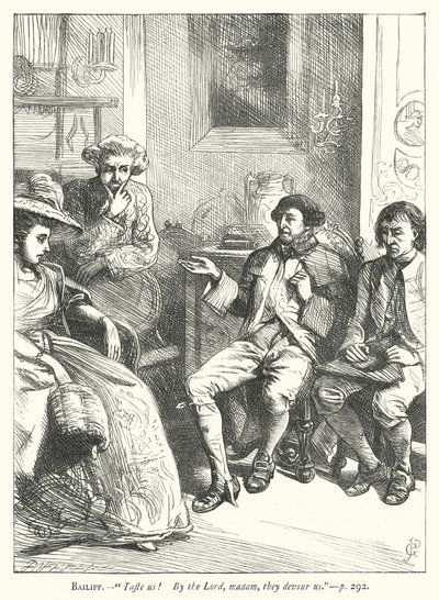 Illustration för den godmodiga mannen (gravyr) av George John Pinwell