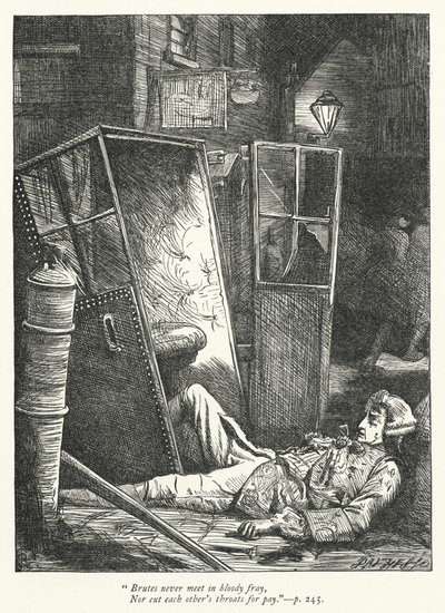 Illustration för The Logicians Refuted (gravyr) av George John Pinwell