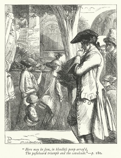 Illustration för Resenären (gravyr) av George John Pinwell
