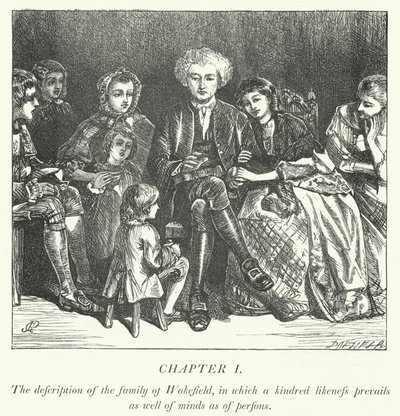 Illustration för The Vicar of Wakefield (gravyr) av George John Pinwell
