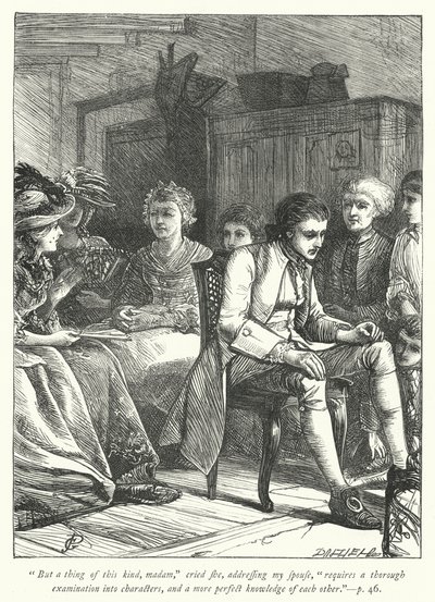 Illustration för The Vicar of Wakefield (gravyr) av George John Pinwell