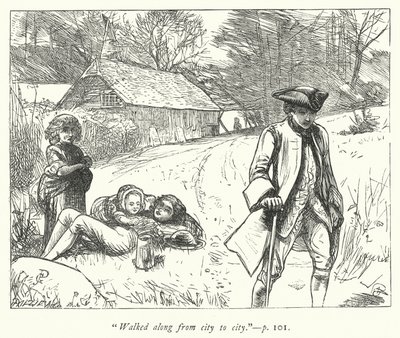 Illustration för The Vicar of Wakefield (gravyr) av George John Pinwell