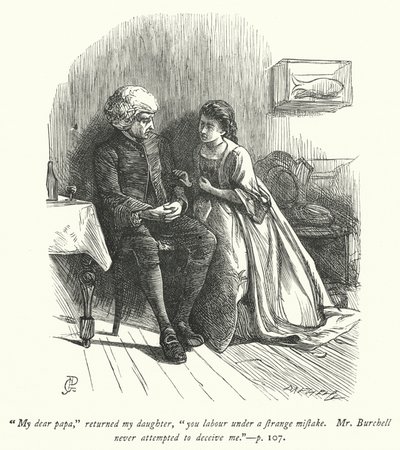 Illustration för The Vicar of Wakefield (gravyr) av George John Pinwell