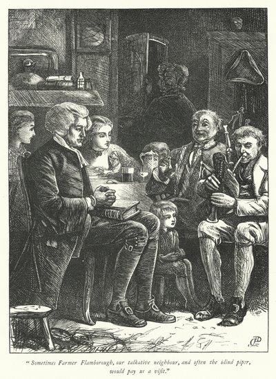 Illustration för The Vicar of Wakefield (gravyr) av George John Pinwell
