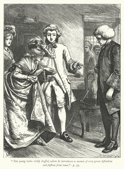 Illustration för The Vicar of Wakefield (gravyr) av George John Pinwell