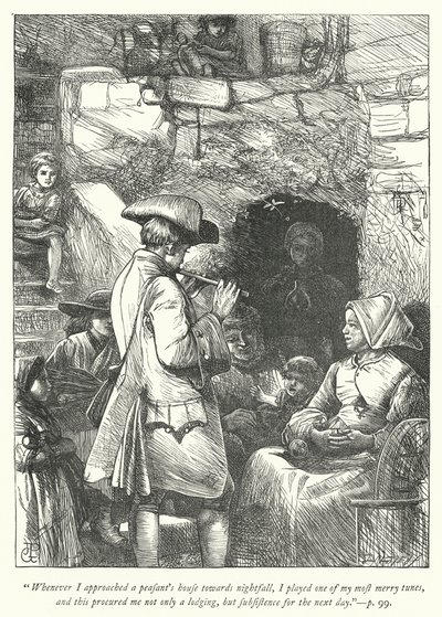 Illustration för The Vicar of Wakefield (gravyr) av George John Pinwell