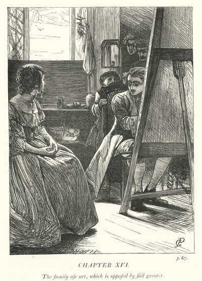 Illustration för The Vicar of Wakefield (gravyr) av George John Pinwell