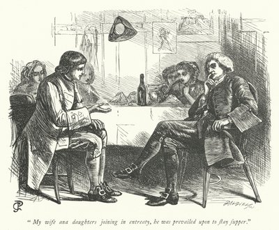 Illustration för The Vicar of Wakefield (gravyr) av George John Pinwell