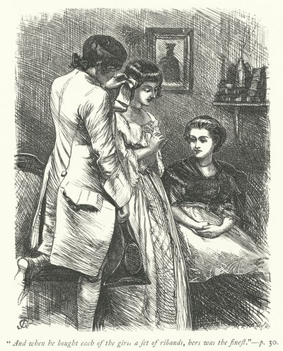 Illustration för The Vicar of Wakefield (gravyr) av George John Pinwell