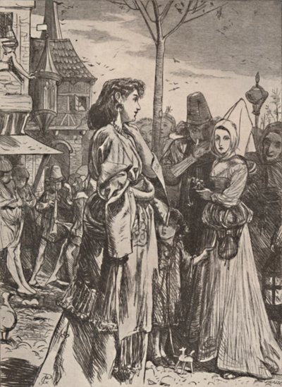 Illustration från dikten A Becketts Troth., c1860-1875, 1923 av George John Pinwell