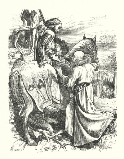 Pilgrimens avgång (gravyr) av George John Pinwell