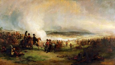 Slaget vid Waterloo (olja på duk) av George Jones