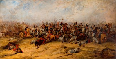 The Conflict at the Guns, Balaclava, 1854. av George Jones
