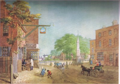 Tottenham Village 1822 av George Junior Scharf