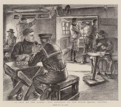 A Ship on the Sands, inredningen av Beach House, Caister av George Kingston Jones