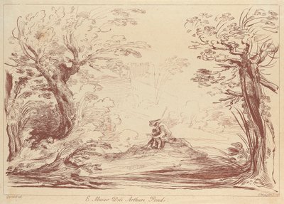 Utan titel: Landskap med figurer av George Knapton