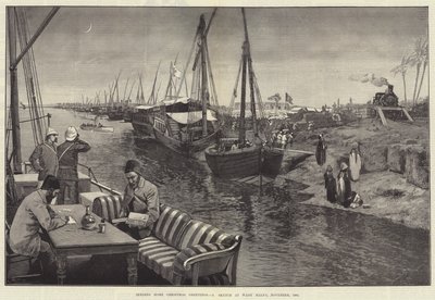 Skickar hem julhälsningar, en skiss på Wady Halfa, november 1884 av George L. Seymour