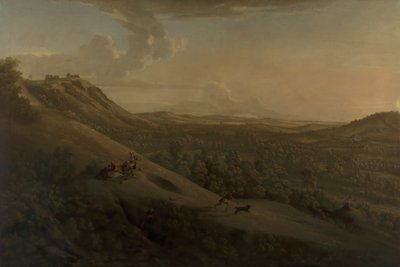 Box Hill, Surrey, med Dorking i fjärran av George Lambert