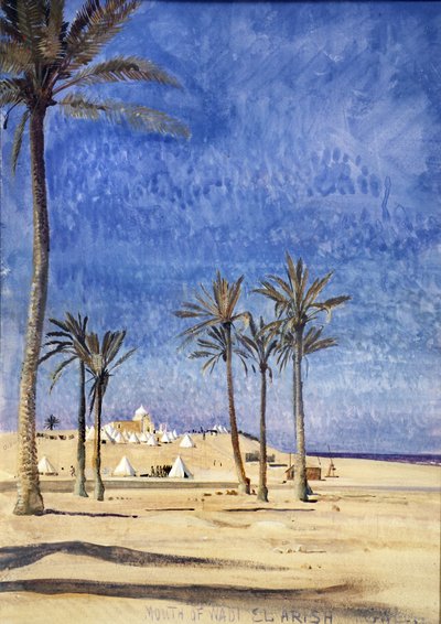 Wady el Arishs mynning av George Lambert