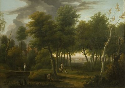 Woody landskap av George Lambert