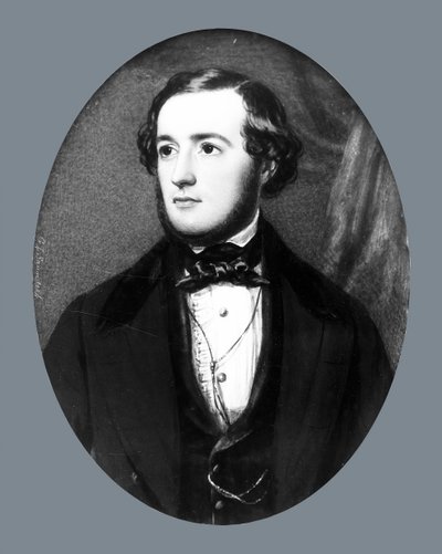 Porträtt av en gentleman, ca. 1845-1850. av George Lethbridge Saunders